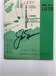 Jack Nicklaus Signed 1975 Masters Tournament Spectator Guide JSA ALOA