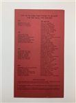 Jack Nicklaus Signed 1966 Open Championship at Muirfield Friday Pairings Sheet JSA ALOA