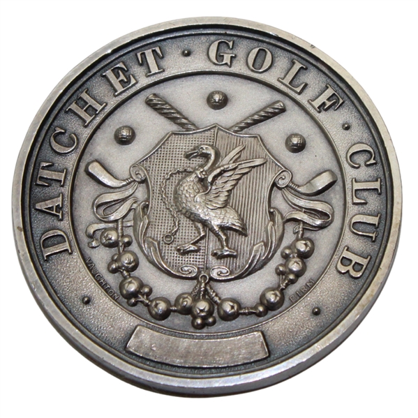 1899 Datchet Golf Club Ankerwycke Challenge Cup Sterling Silver Medal Won by Miss Ida C. Bird