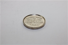 1921 Cheshire Union Of Golf Clubs Runner Up Medal Won by I. Sidebottom