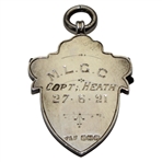 1921 M. L. G. C. Copt Heath Sterling Silver Medal