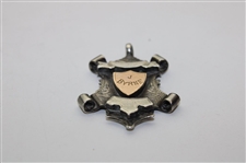 1913 Sterling Silver Shield Medal with J Byrne made by Haseler