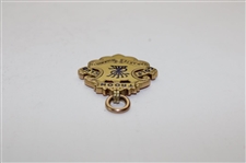 Undated Troon Golf Club Tam Arte Quam Marte Gold Hallmarked Medal