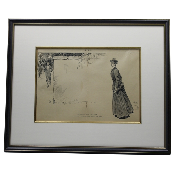Life " The Morning After The Storm" They Parted The Evening Before, Never To Meet Again - Framed