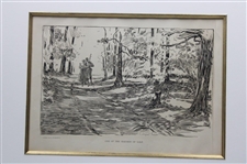 1898 Life Publishing Company One Of The Hazards Of Golf - Framed