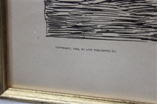 1898 Life Publishing Company One Of The Hazards Of Golf - Framed