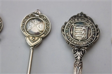 Seven (7) Various Vintage Golf Themed Sterling Silver Spoons