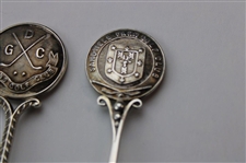 Seven (7) Various Vintage Golf Themed Sterling Silver Spoons