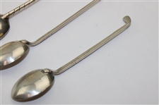 Seven (7) Various Vintage Golf Club Handled Sterling Silver Spoons