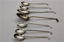 Seven (7) Various Vintage Golf Club Handled Sterling Silver Spoons