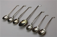 Seven (7) Various Vintage Golf Club Handled Sterling Silver Spoons