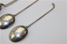 Seven (7) Various Vintage Golf Club Handled Sterling Silver Spoons