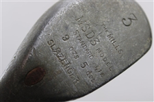 Standard Golf Co. Mills Sunderland 183178  Braid Mills Msd3 Model Standard Lie Slazenger 3 W/ Shaft Stamp