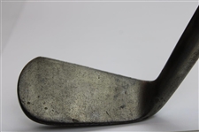 Antique George Forrester Earlsferry Smooth Face Putting Cleek Hickory Shaft Golf Club