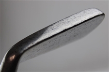 Antique The Gamage London Hand Forged Smooth Face Hickory Shaft Golf Iron