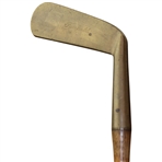 Vintage Fairfield Brass Blade Putter with Hickory Shaft and STL Stamp