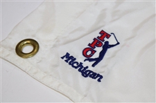 Chi Chi, Billy Casper, Aoki & Gary Koch Signed Senior Players Championship Embroidered Flag JSA ALOA