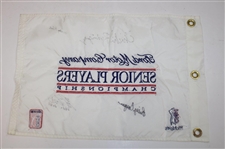 Chi Chi, Billy Casper, Aoki & Gary Koch Signed Senior Players Championship Embroidered Flag JSA ALOA