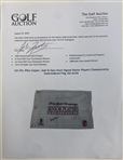 Chi Chi, Billy Casper, Aoki & Gary Koch Signed Senior Players Championship Embroidered Flag JSA ALOA
