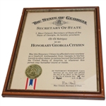 Three (3) Chi Chi Awards/Plaques - Honorary Georgia Citizen, Westlake Louisiana & more