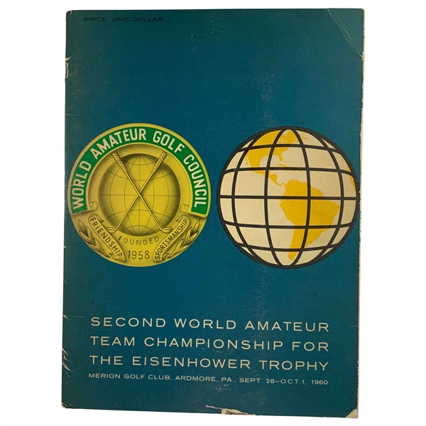 1960 Second World Amateur Team Championship Eisenhower Trophy Program Merion Golf Club