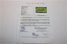 Jack Nicklaus, Arnold Palmer, and Gary Player Signed 2007 Masters Tournament Pin Flag, JSA ALOA
