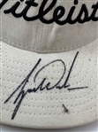 Tiger Woods Signed Titleist Footjoy White Hat JSA ALOA