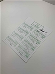 Jack Nicklaus Signed Replica 1986 Masters Tournament 4-Day Scorecard JSA ALOA