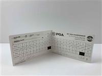 2013 PGA Championship Official Tournament Used Scorecard Signed by Scott Piercy and Brooks Koepka