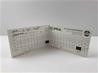 2013 95th PGA Championship Official Tournament Used Scorecard Signed by Rickie Fowler and Sergio Garcia