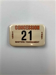 A Collection of Masters Tournament Official Credential Pinback Badges 1979-1991