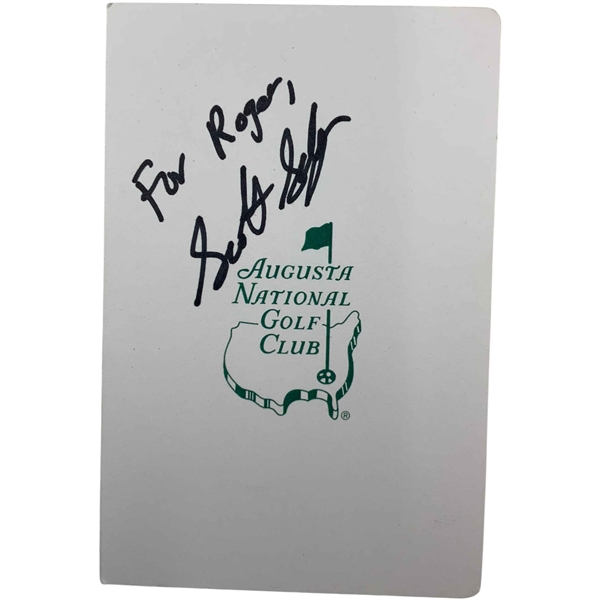 Scottie Scheffler Signed Augusta National Golf Club Scorecard JSA ALOA