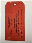 A Pair of Two (2) Gene Sarazen, Babe & Other Notable Golfers Exhibition Tickets