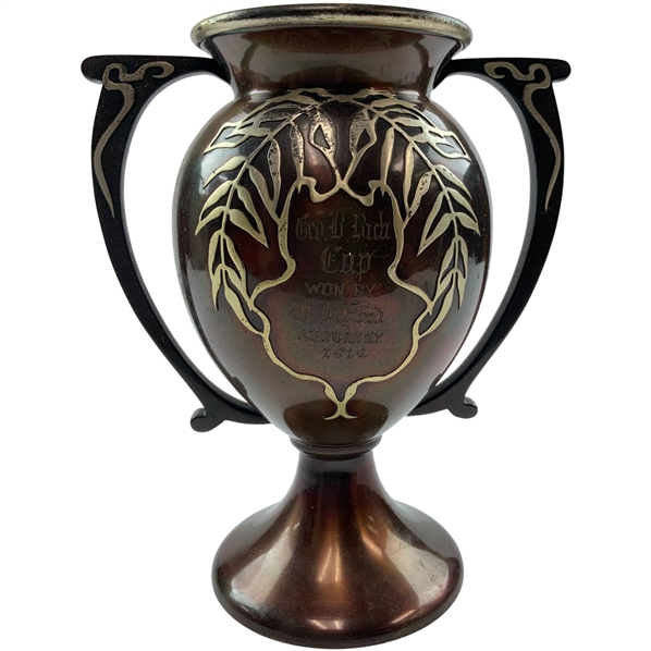 1912 Sterling on Bronze Trophy Binghamton Country Club 
