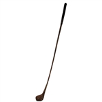 Antique Butchart-Ossett and Akley Scare Head Golf Club with Hickory Shaft