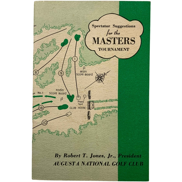 1950 Masters Tournament Spectator Guide - Jimmy Demaret Winner