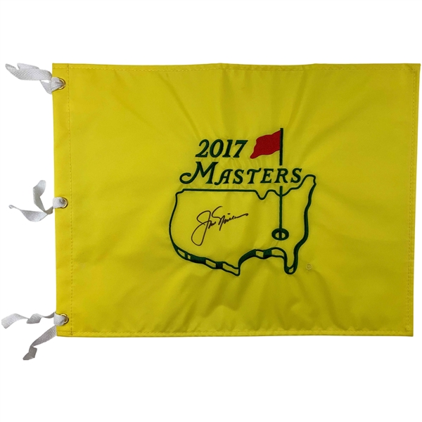 Jack Nicklaus Signed 2017 Masters Tournament Embroidered Flag JSA ALOA