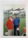 Sam Snead Signed Original Photograph with Tiger Woods JSA #CI07004