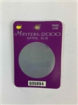 Collection of 2000 Masters Tournament Memorabilia Including Sealed VHS and Badges