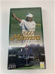 Collection of 2000 Masters Tournament Memorabilia Including Sealed VHS and Badges