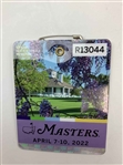 A Collection of Six Masters Tournament Spectator Badges and Spectator Guide from 2022 and 2024