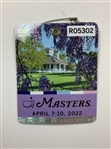 A Collection of Six Masters Tournament Spectator Badges and Spectator Guide from 2022 and 2024