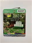 A Collection of Six Masters Tournament Spectator Badges and Spectator Guide from 2022 and 2024