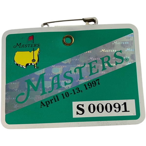 1997 Masters Tournament SERIES Badge #S00091 - Tiger Woods Winner