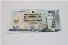 Jack Nicklaus Signed RBS 5 Pound Note JSA ALOA