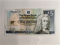 Jack Nicklaus Signed RBS 5 Pound Note JSA ALOA