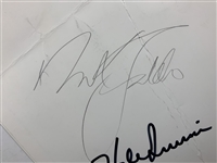 Palmer, Watson, Faldo & Irwin Signed Augusta National Menu JSA ALOA