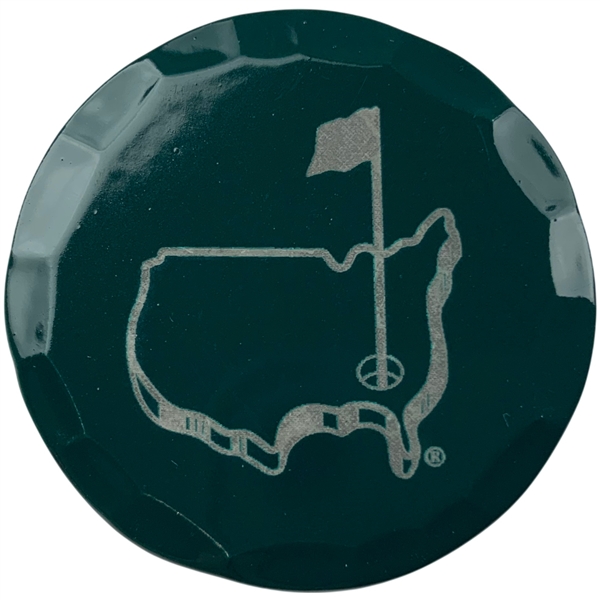 Official Masters Tournament Green and Silver Tone Golf Ball Marker