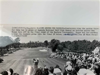 1967 Masters Tournament Ben Hogan Original Associated Press Wire Photo