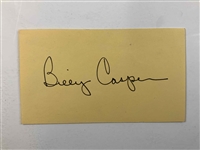 Billy Casper Signed Cut w/ Record & Photo JSA ALOA
